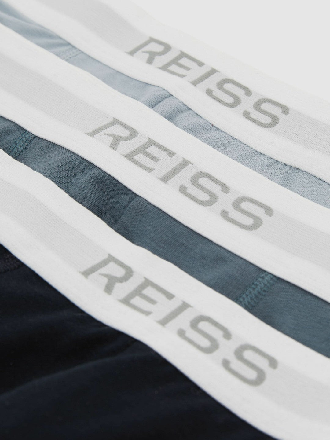 Reiss Stretch-Cotton Boxers 3 Pack in Blue Multi