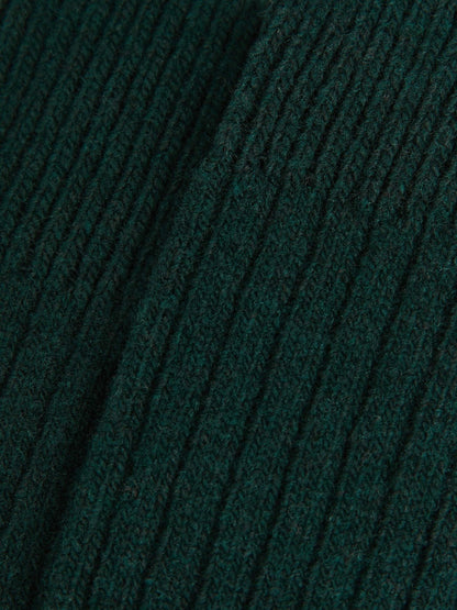 Reiss Ribbed Socks With Wool And Cashmere in Forest Green