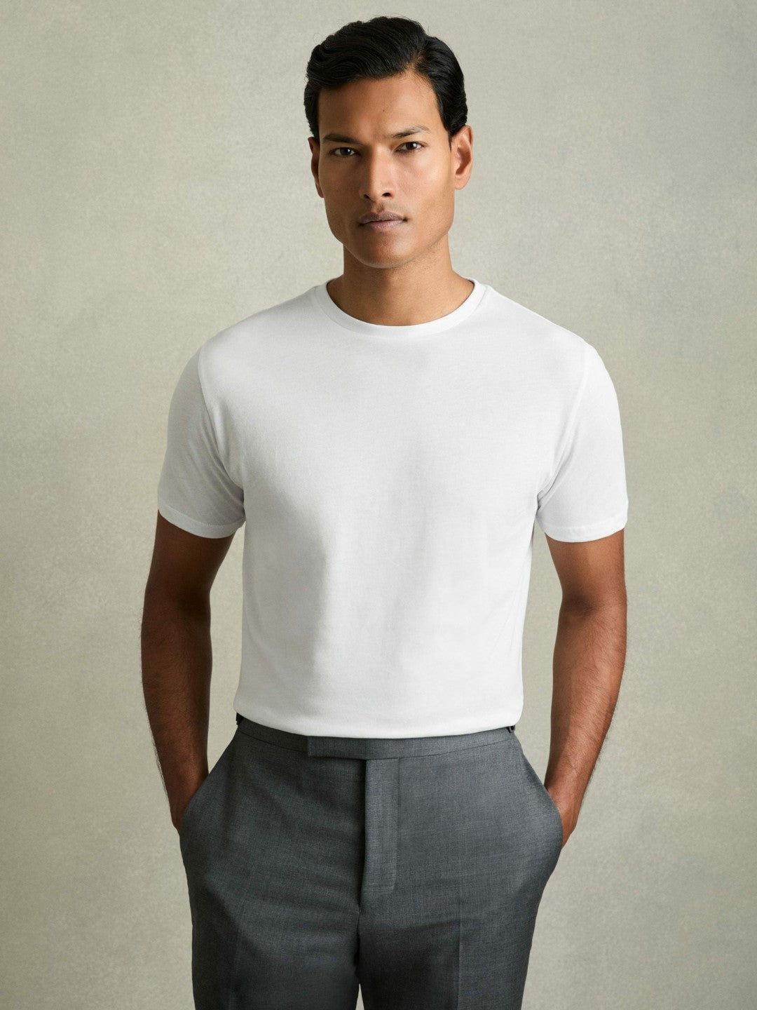 Reiss Cotton-Jersey Crew-Neck T-shirts 3 Pack in Multi