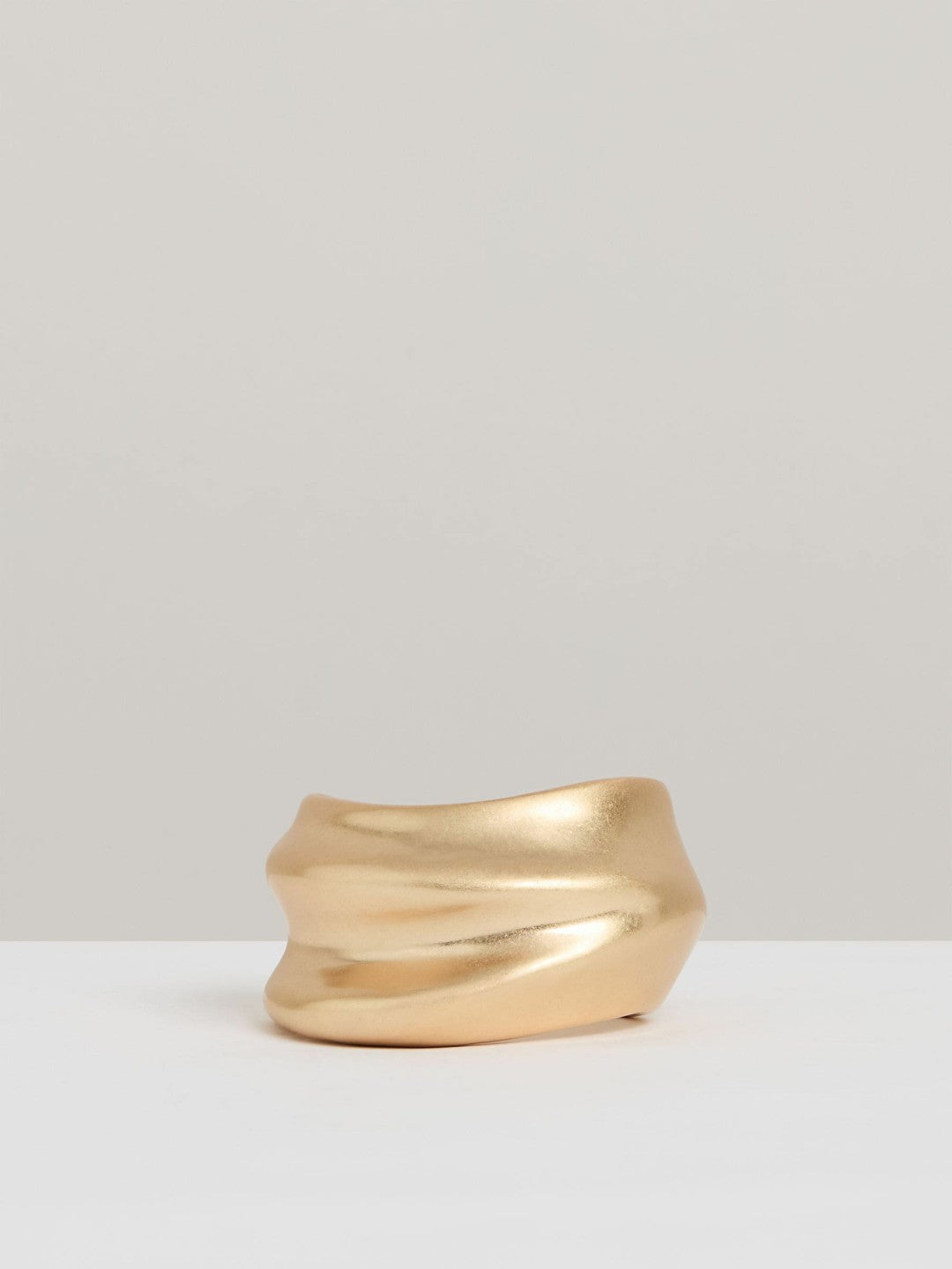 Reiss Sculptural Cuff in Gold Tone