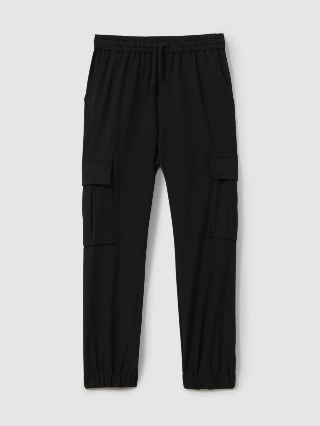 Reiss 3-9 yrs Technical Drawstring Trousers in Black