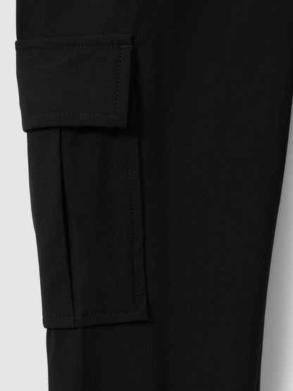 Reiss 3-9 yrs Technical Drawstring Trousers in Black
