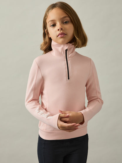 Reiss 13-14 yrs Funnel-Neck Base-Layer Top in Pink