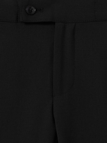 Reiss 3-9 yrs Wool-Blend Tuxedo-Stripe Trousers in Black