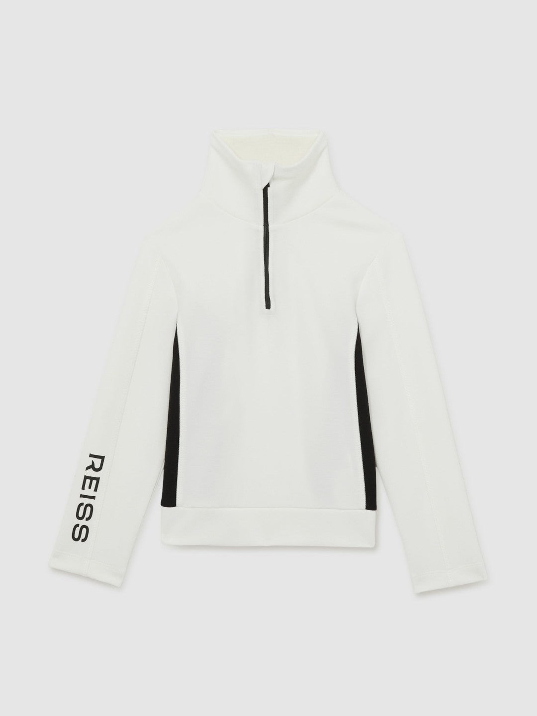 Reiss 13-14 yrs Funnel-Neck Base-Layer Top in White/Black