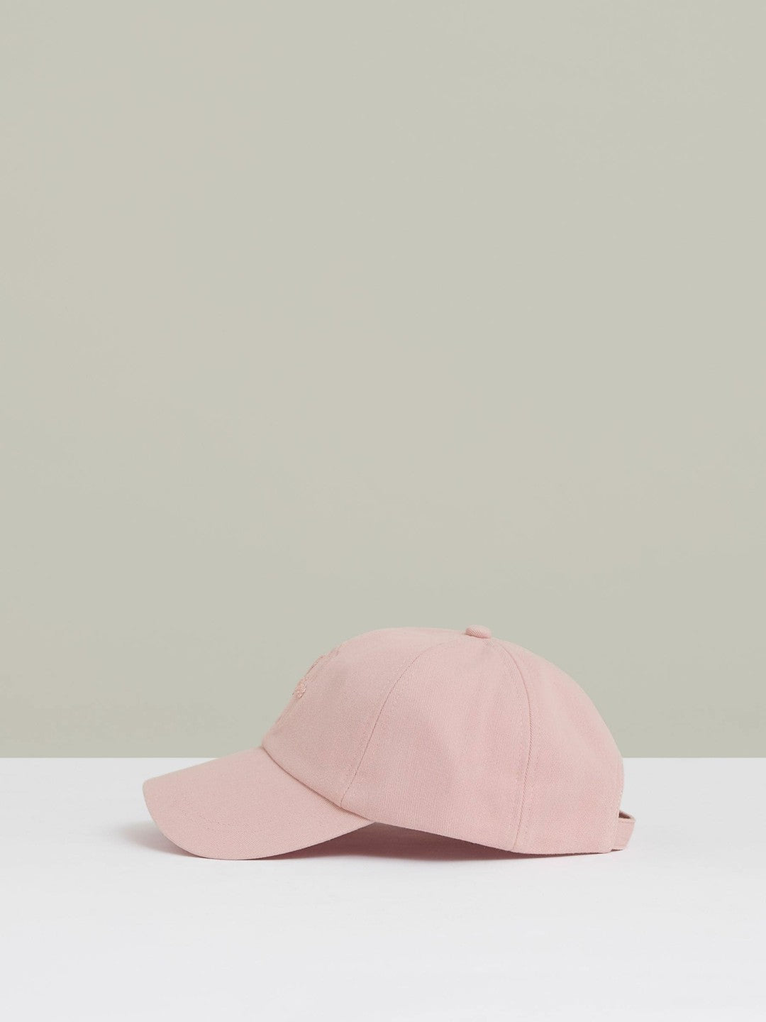 Reiss Cotton Logo-Embroidered Baseball Cap in Washed Pink