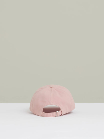Reiss Cotton Logo-Embroidered Baseball Cap in Washed Pink