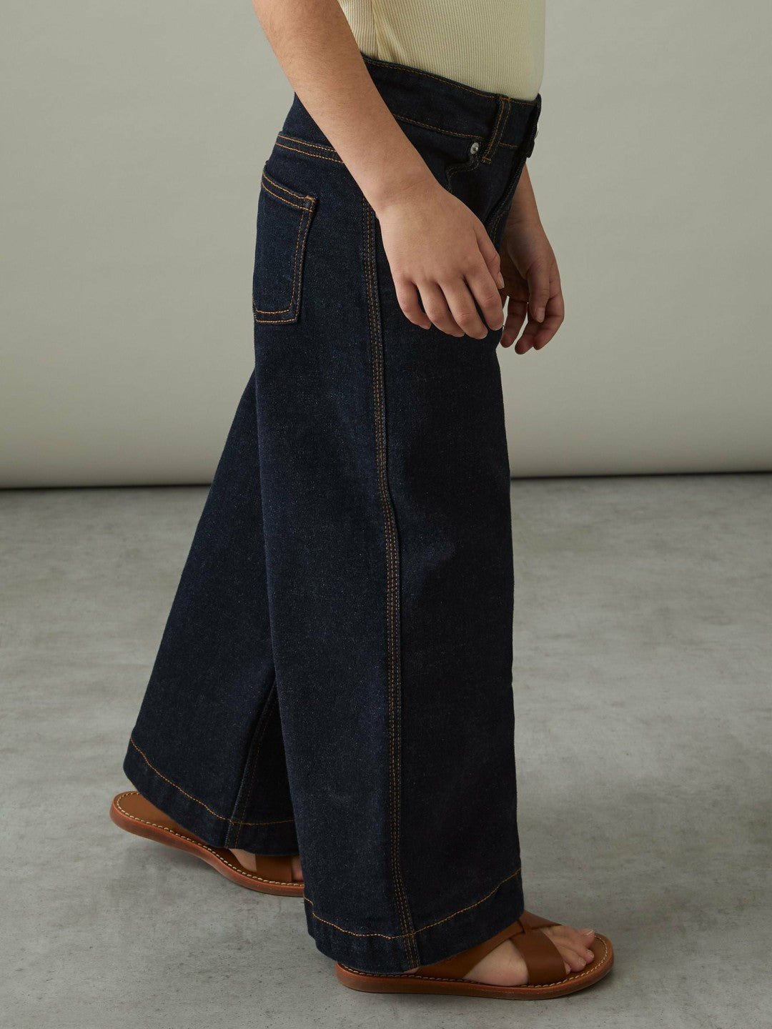 Reiss 4-9 yrs Wide-Leg Jeans in Indigo