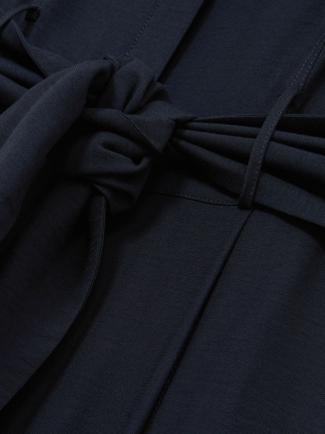 Reiss Wide-Leg Belted Jumpsuit in Navy