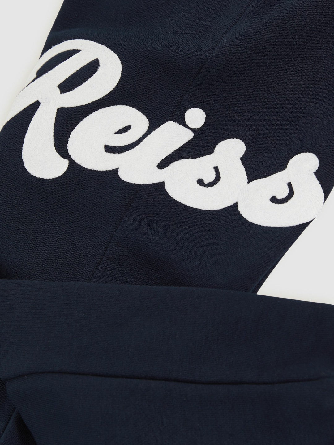 Reiss 9-13 yrs Cotton-Blend Logo Script Joggers in Navy