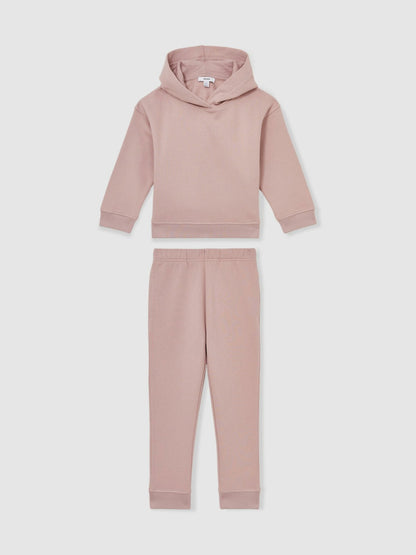 Reiss 13-14 yrs Cotton-Blend Hoodie And Joggers Set in Mink