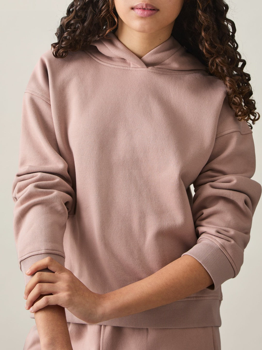 Reiss 13-14 yrs Cotton-Blend Hoodie And Joggers Set in Mink