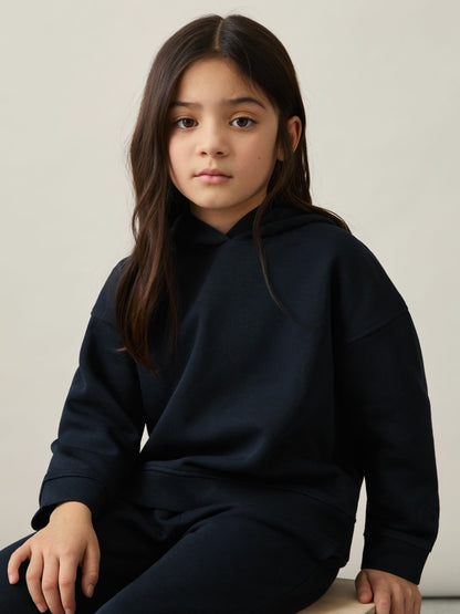 Reiss 9-13 yrs Cotton-Blend Hoodie And Joggers Set in Navy