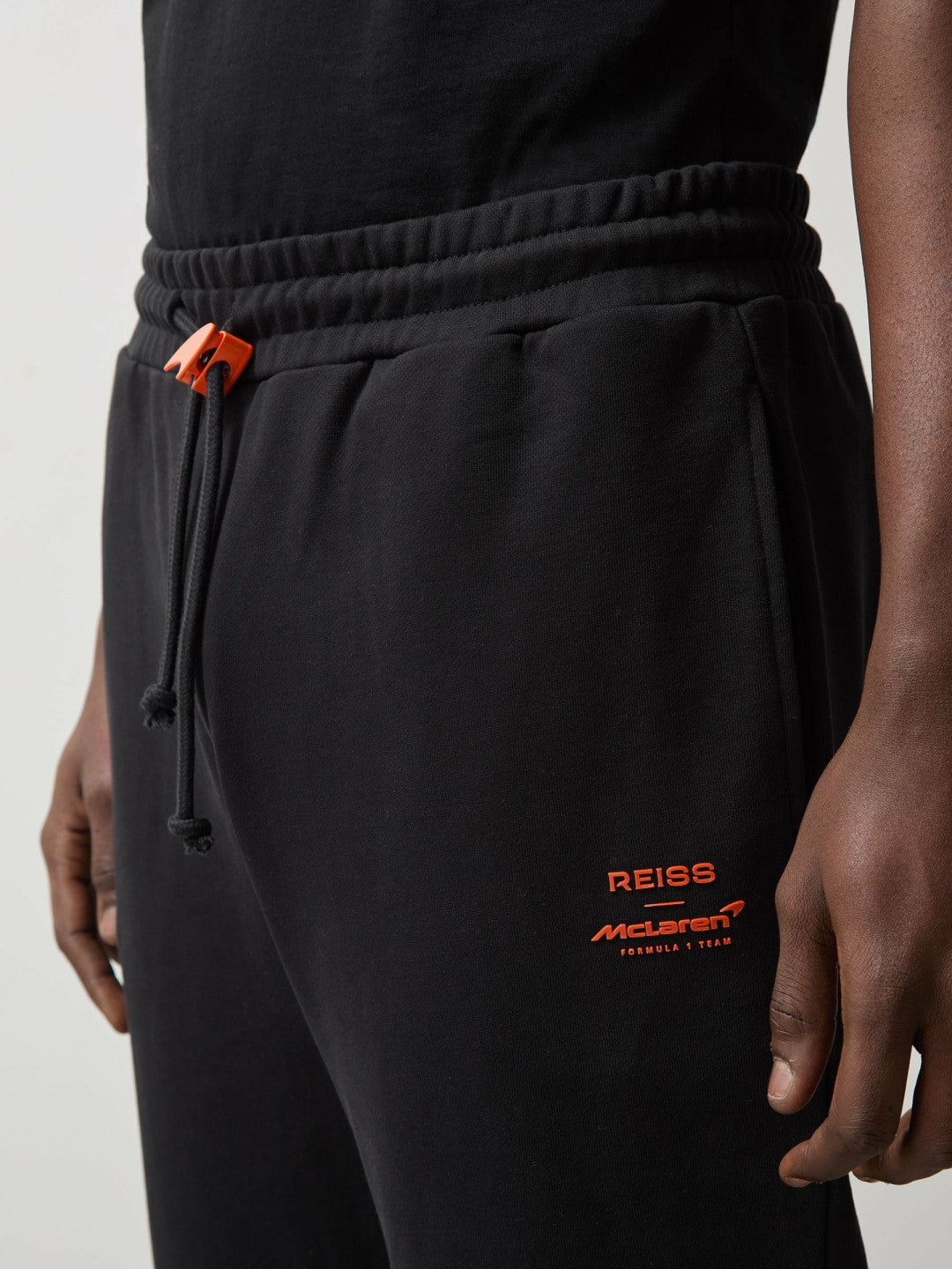 Reiss McLaren F1 Team Drawstring Joggers Unisex Fit in Black