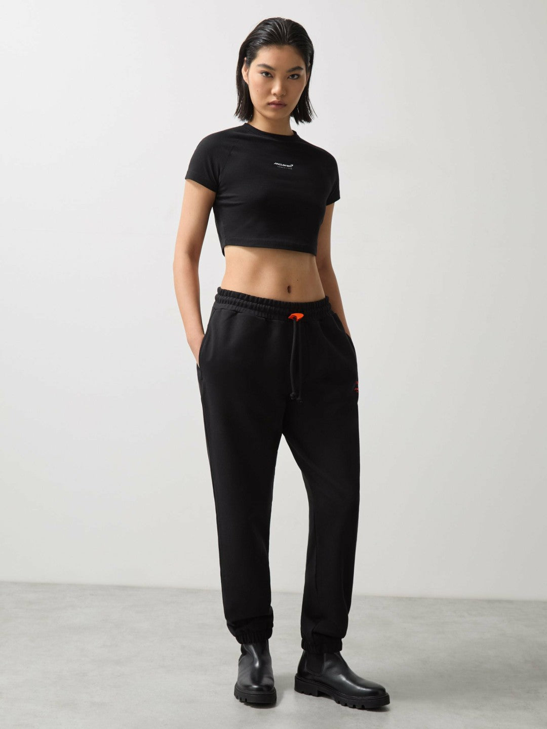 Reiss McLaren F1 Team Drawstring Joggers Unisex Fit in Black