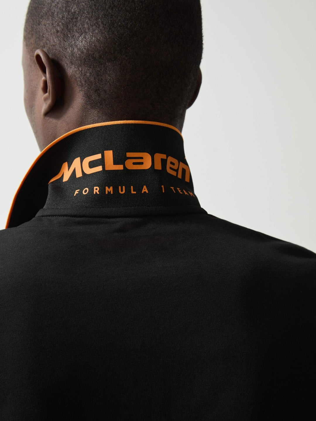 Reiss McLaren F1 Team Cotton Polo Shirt in Black