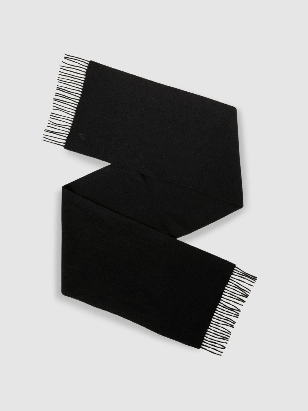 Reiss Wool and Cashmere Scarf in Black