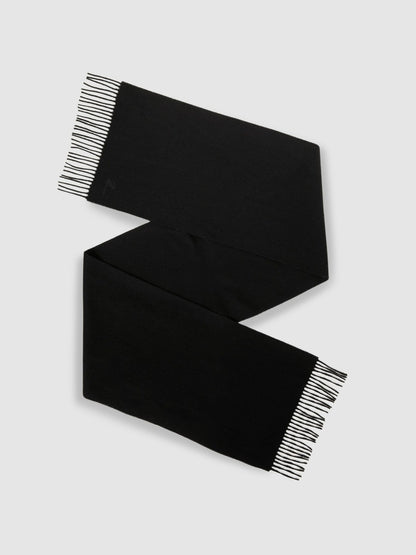 Reiss Wool and Cashmere Scarf in Black