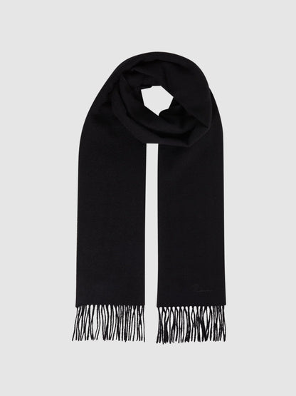 Reiss Wool and Cashmere Scarf in Black