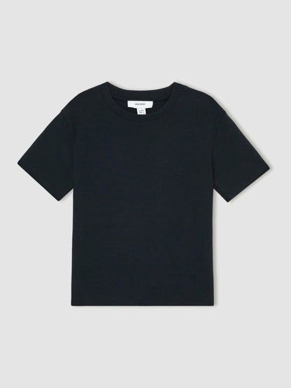 Reiss 9-13 yrs Cotton Crew-Neck T-Shirt in Navy