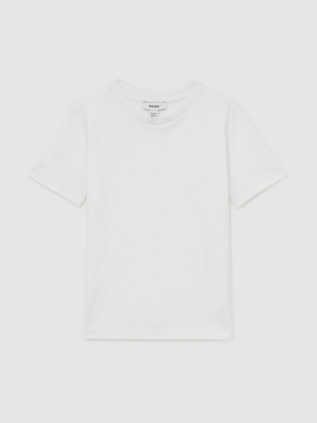 Reiss 3-9 yrs Cotton Crew-Neck T-Shirt in White