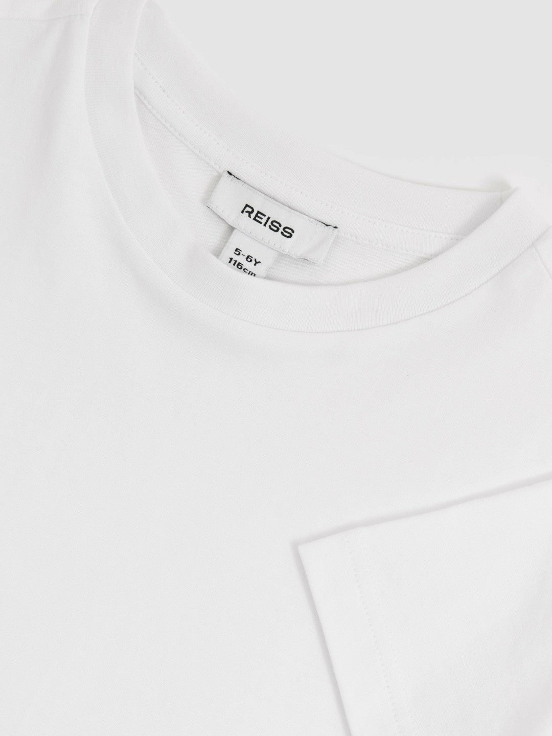 Reiss 3-9 yrs Cotton Crew-Neck T-Shirt in White