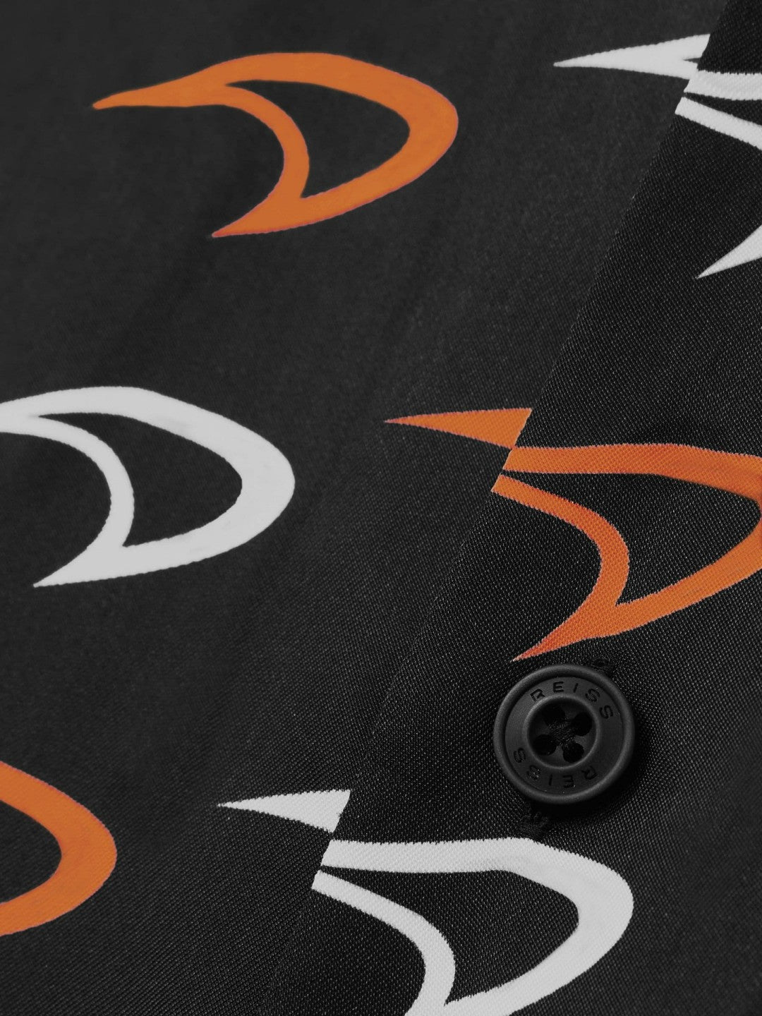 Reiss McLaren F1 Team Speedmark Logo Shirt in Black