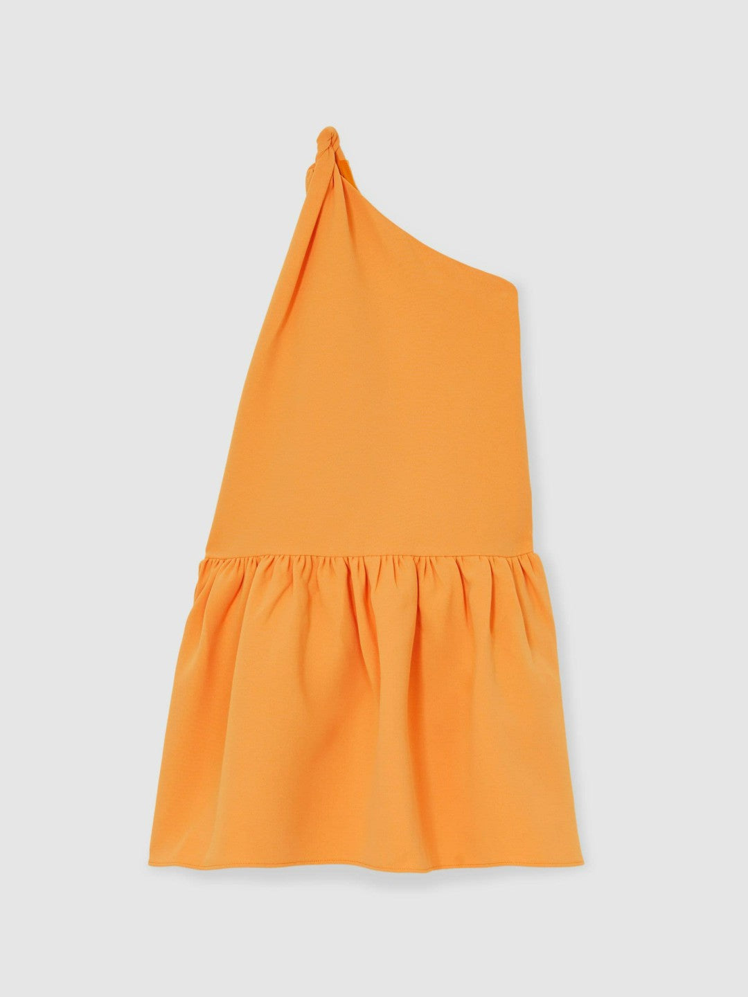 Reiss 13-14 yrs One-Shoulder Tiered Dress in Orange