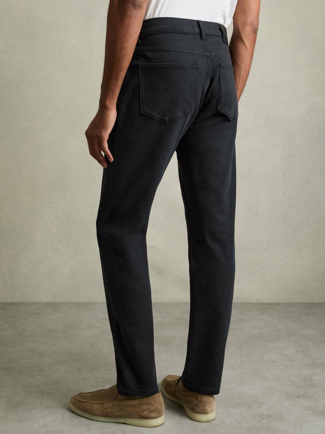 Reiss Cotton-Stretch Slim-Fit Jeans in Navy