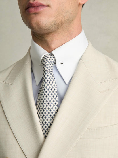 Reiss Regular-Fit Cotton Pin-Collar Shirt in Contrast S Blue