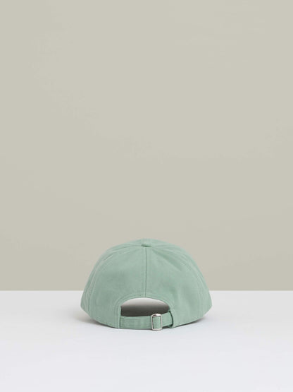 Reiss Cotton Logo-Embroidered Baseball Cap in Washed Green