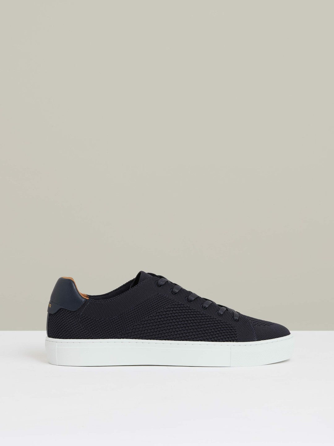Reiss Knitted Low-Top Trainers in Navy