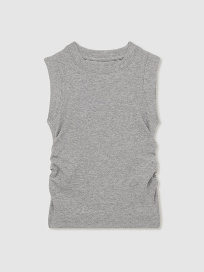 Reiss 4-9 yrs Ruched Vest Top in Grey