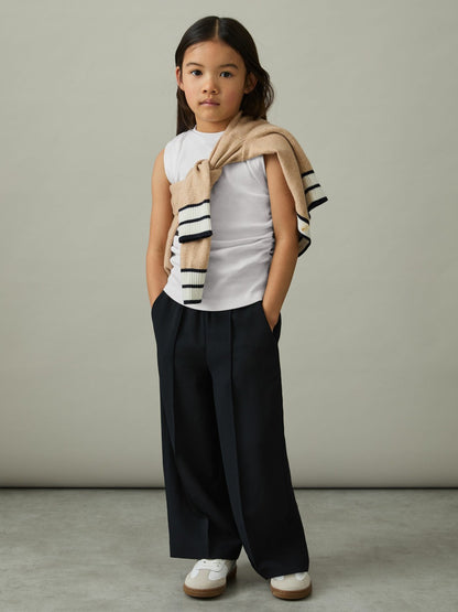 Reiss 4-9 yrs Ruched Vest Top in White