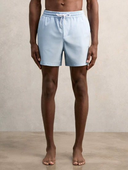 Reiss Drawstring Swim Shorts in Soft Blue