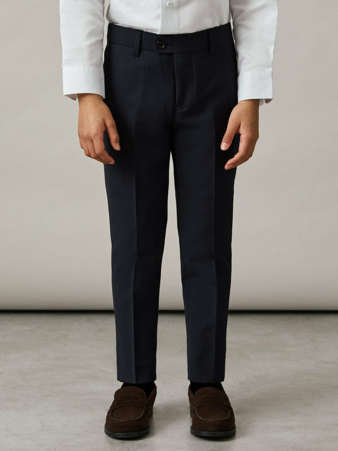 Reiss 3-9 yrs Wool-Blend Suit Trousers in Navy