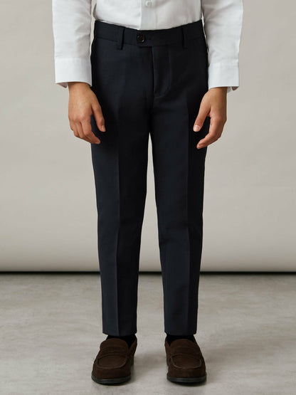 Reiss 3-9 yrs Wool-Blend Suit Trousers in Navy