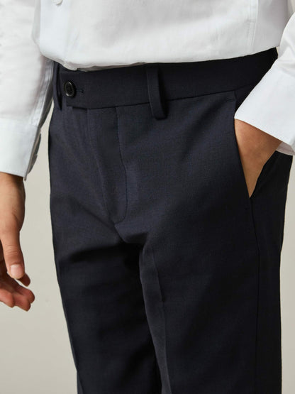 Reiss 3-9 yrs Wool-Blend Suit Trousers in Navy