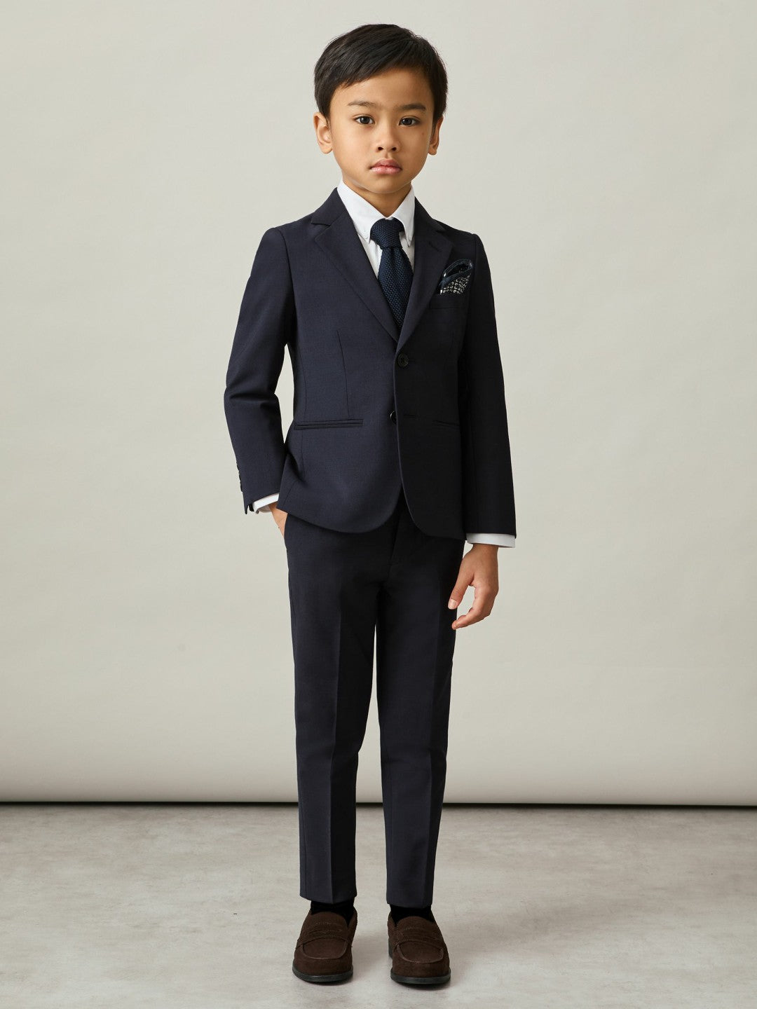 Reiss 3-9 yrs Wool-Blend Suit Trousers in Navy