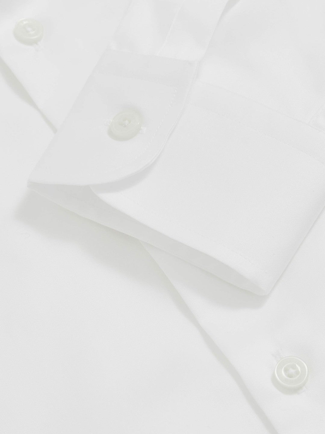 Reiss Regular Fit Cotton Sateen Shirt in White