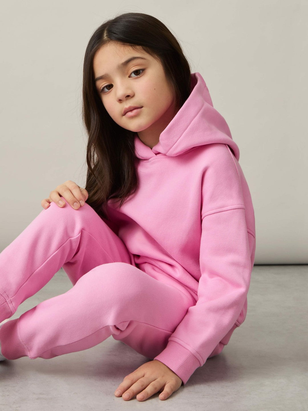 Reiss 9-13 yrs Cotton-Blend Hoodie And Joggers Set in Bright Pink