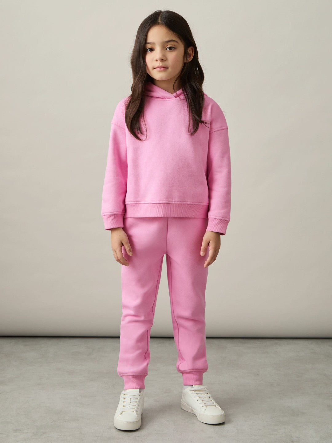 Reiss 9-13 yrs Cotton-Blend Hoodie And Joggers Set in Bright Pink