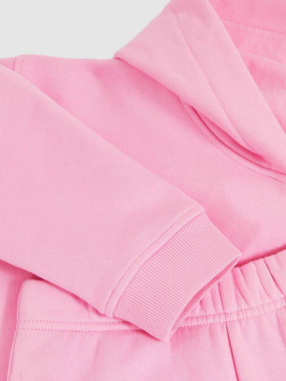 Reiss 9-13 yrs Cotton-Blend Hoodie And Joggers Set in Bright Pink