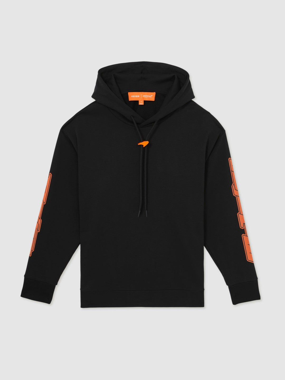 Reiss McLaren F1 Team Oversize Toggle Hoodie Unisex Fit in Black