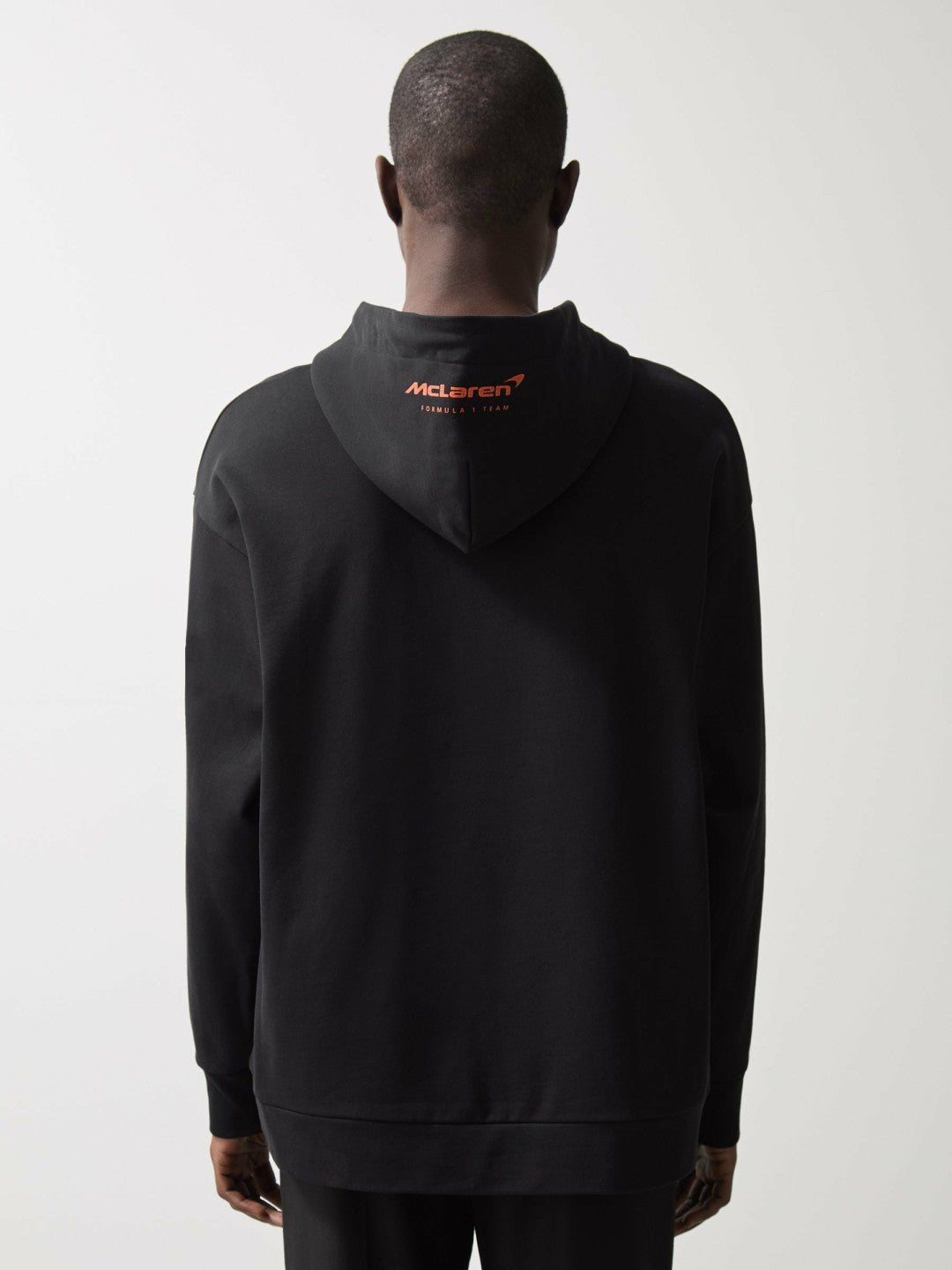 Reiss McLaren F1 Team Oversize Toggle Hoodie Unisex Fit in Black
