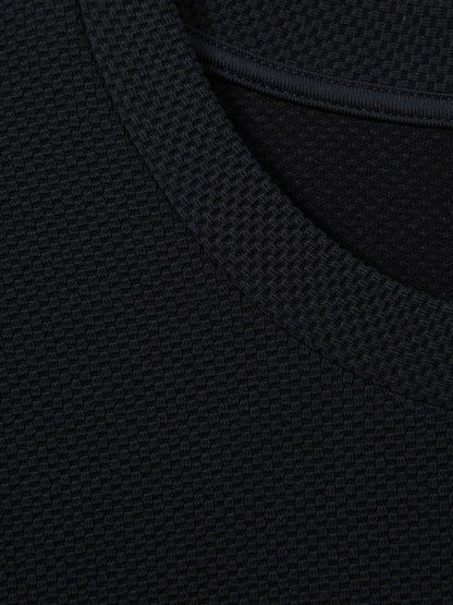 Reiss Textured Crew-Neck T-Shirt in Navy