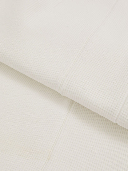 Reiss Knitted Sleeveless V-Neck Vest in Ivory