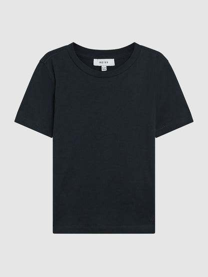 Reiss 9-13 yrs Crew Neck T-Shirt in Navy