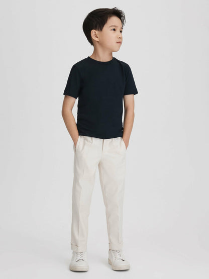 Reiss 9-13 yrs Crew Neck T-Shirt in Navy