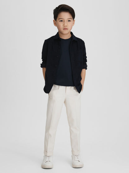 Reiss 9-13 yrs Crew Neck T-Shirt in Navy